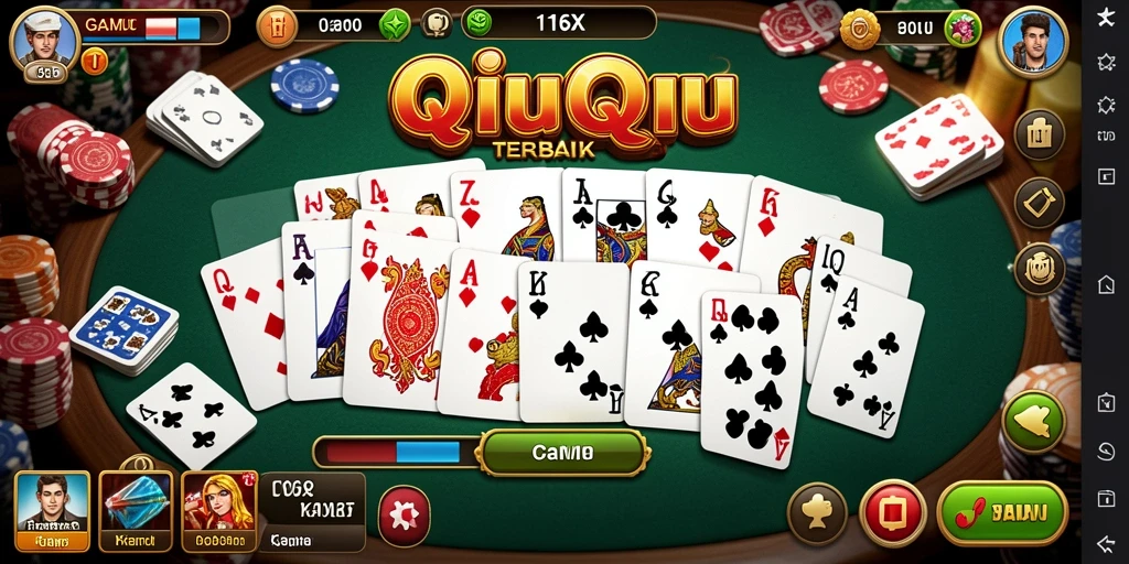 Tampilan gameplay QiuQiu yang seru dan menarik di 116X.