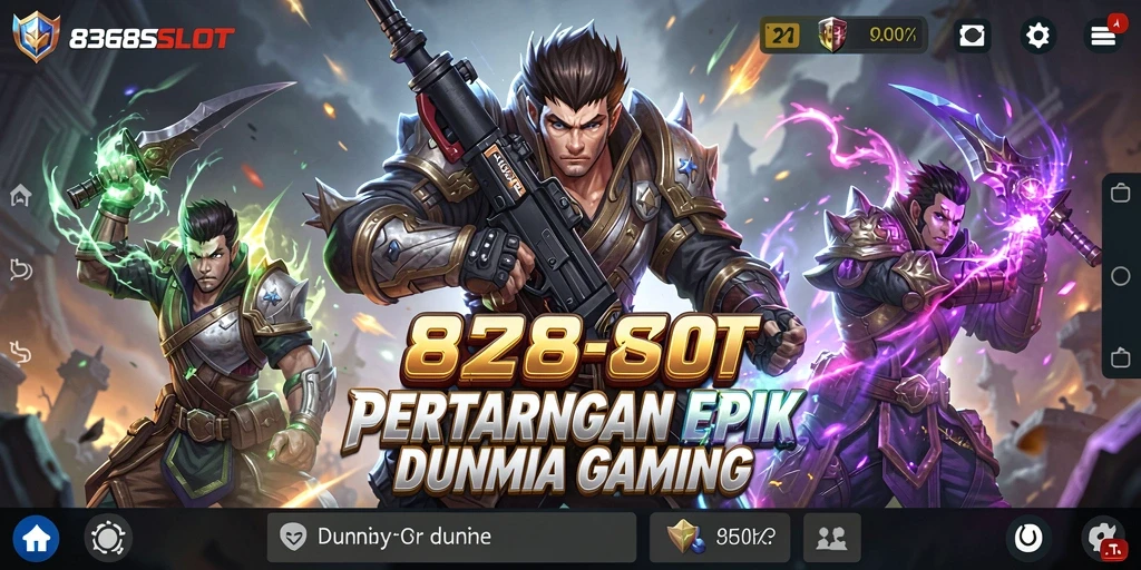 Tampilan gameplay 8368SLOT yang menegangkan dan aksi pertarungan yang spektakuler.
