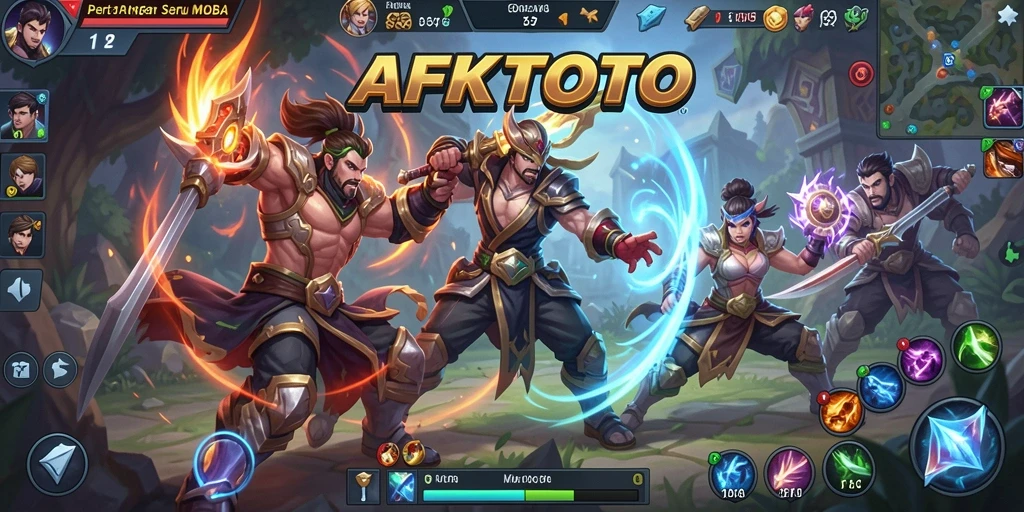 Screenshot menunjukkan aksi gameplay seru dalam AFKTOTO.