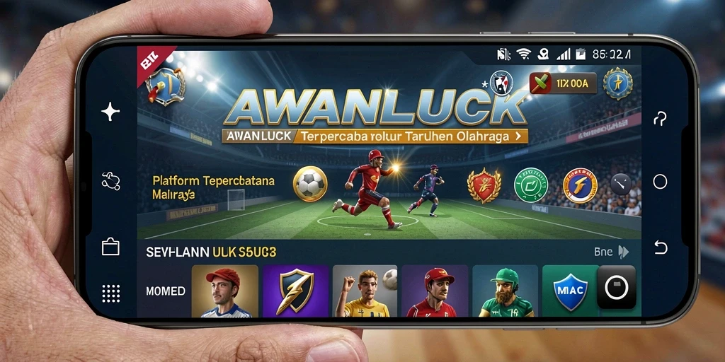 Tampilan menarik dari gameplay aplikasi Sportsbook AWANLUCK.