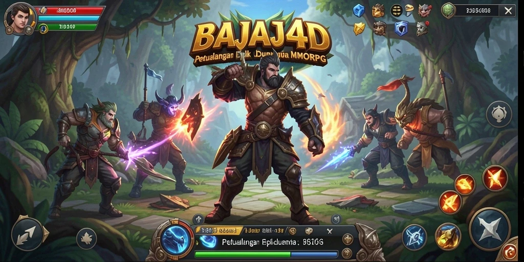 Screenshot gameplay BAJAJ4D yang menampilkan aksi pertarungan epik.