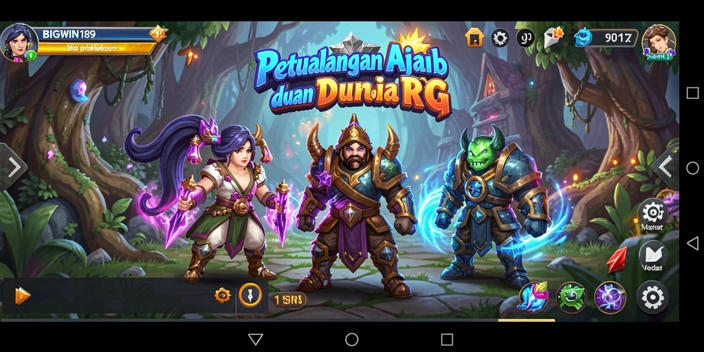 Tampilkan gameplay seru dalam dunia RPG yang menakjubkan.