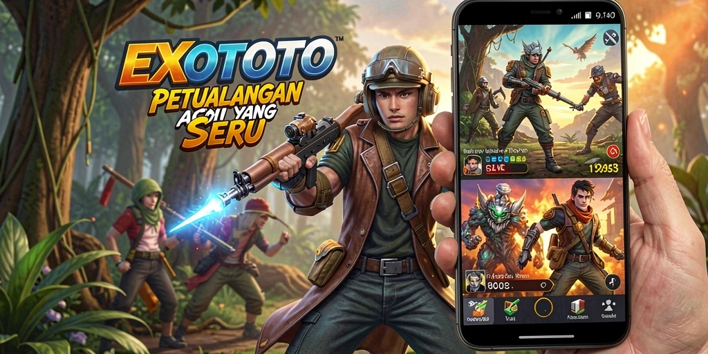 Screenshot gameplay <strong>EXOTOTO</strong> menampilkan aksi pertarungan yang epik dan mendebarkan.