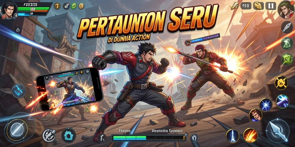 Tampilan gameplay FB333 yang penuh aksi dan pertarungan seru.