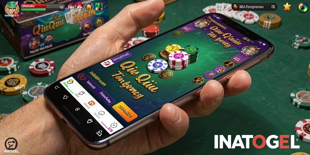 Tampilan menarik dari gameplay QiuQiu di INATOGEL.