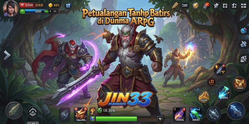 Tampilan gameplay ARPG yang epik dan menegangkan.