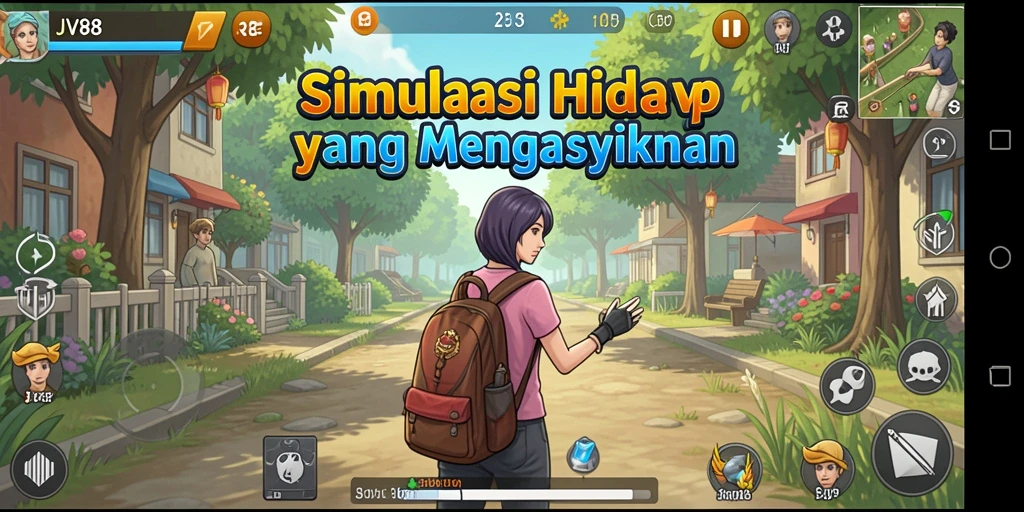 Tampilan gameplay JV88 yang menarik dengan grafis memukau.