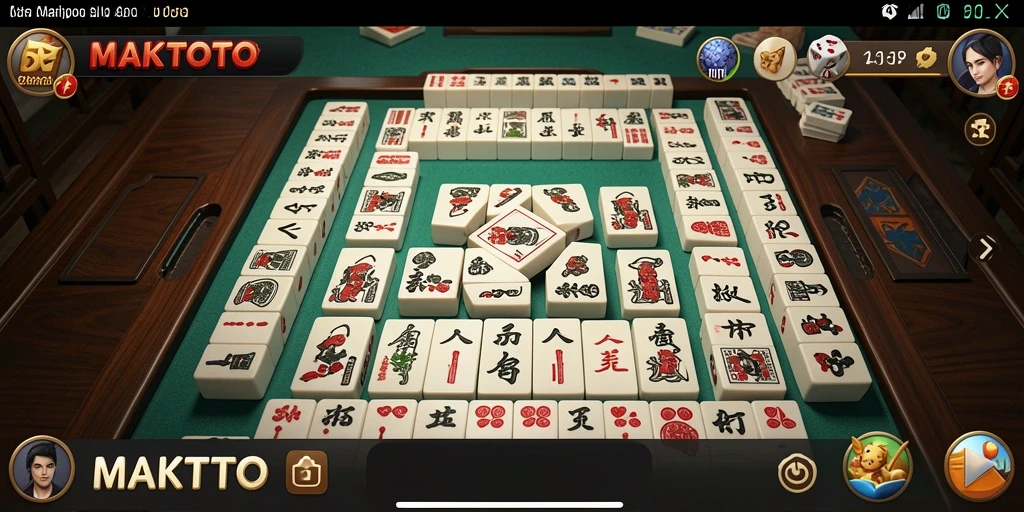 Screenshot gameplay MAKTOTO menunjukkan tantangan Mahjong yang menarik.