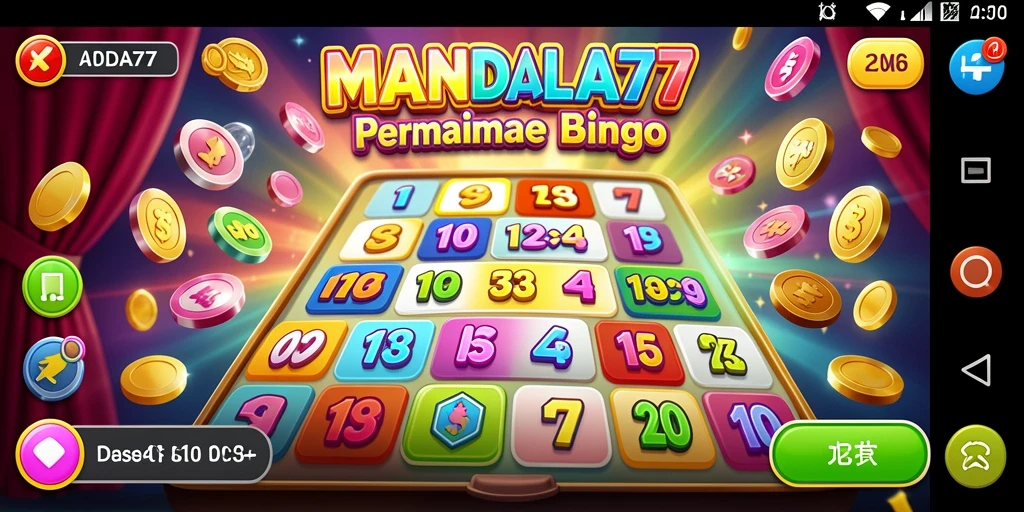 Tampilan gameplay Bingo yang seru dan interaktif di MANDALA77.