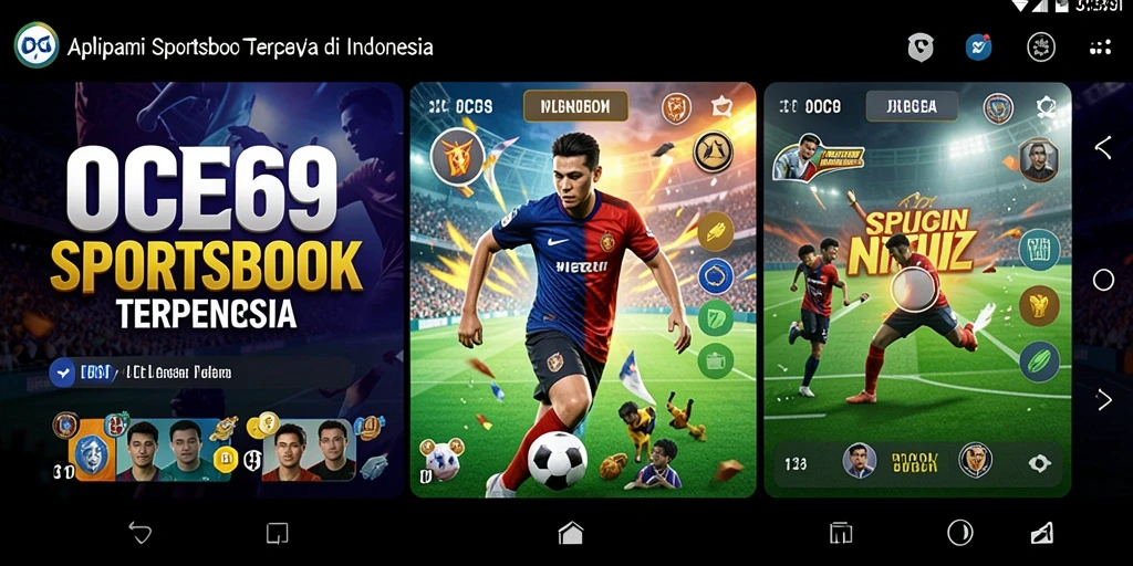 Tampilan gameplay sportsbook di aplikasi OCE69.