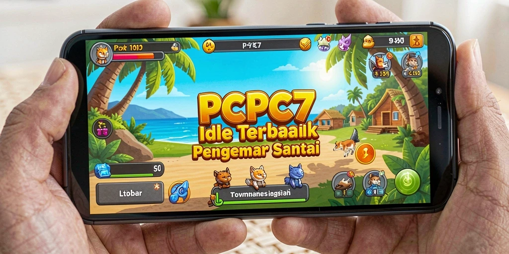 Screenshot utama PCPC7 menampilkan gameplay Idle yang seru dan interaktif.