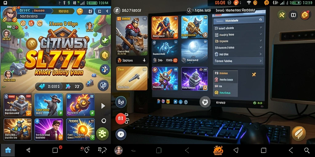 Screenshot utama SL777 menampilkan fitur pengoptimalan yang intuitif.