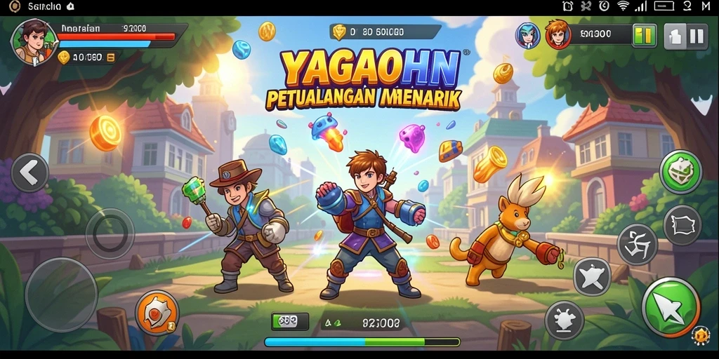 Screenshot menunjukkan aksi seru dalam gameplay YAGAOHEN.
